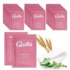 Gisdo 100 pcs Lingettes de nettoyage de la peau flushable pour tous, emballées individuellement