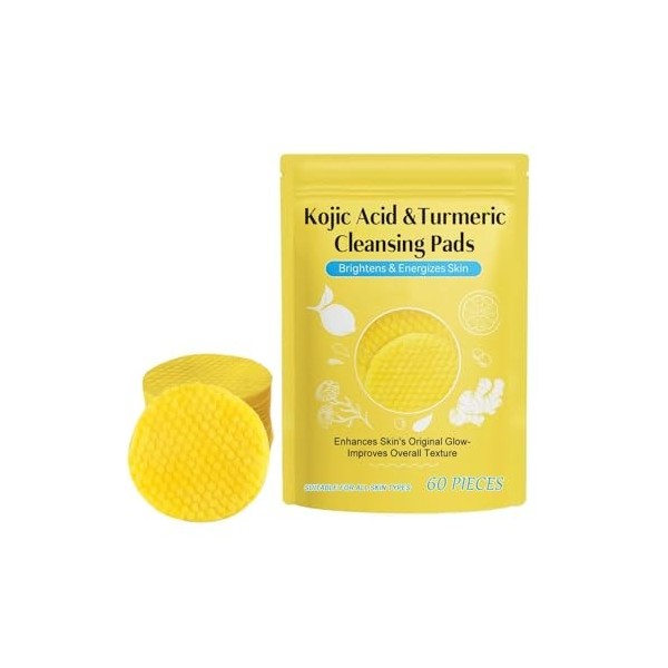 Cleansing Pad Kojic Acid Turmeric Cleansing Pads Turmeric Tricarboxylic Acid Cleansing Pad Deeply Cleansing Pores Gently Exfo