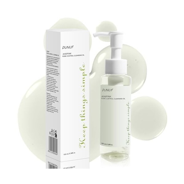 Huile nettoyante pour les pores, contrôle de lhuile, démaquillant en profondeur pour le visage, nettoyant doux pour les poin