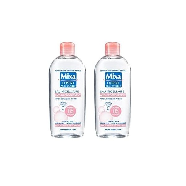 Mixa Eau Micellaire Anti Dessèchement 400 ml Lot de 2 