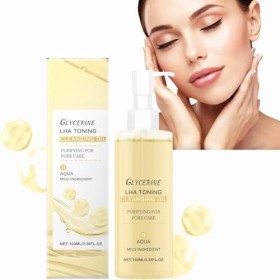 Huile Lavante Moussante Hydratante, Huile Nettoyante Douce, Peau Normale à Très Sèches, Tous Types de Peaux, Démaquillant Vég