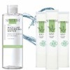 Eau nettoyante micellaire 500 ml et cotons démaquillants - Ensemble nettoyant et apaisant eau micellaire 500 ml et 300 coton