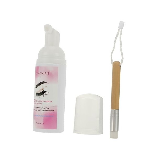 CRILSTYLEO Mousse Nettoyante Pour Les Cils Shampoing Mascara Démaquillant Pour Les Yeux Sans Huile Mascara Propre Démaquillan