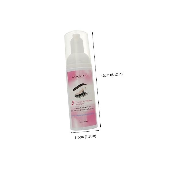 CRILSTYLEO Mousse Nettoyante Pour Les Cils Shampoing Mascara Démaquillant Pour Les Yeux Sans Huile Mascara Propre Démaquillan