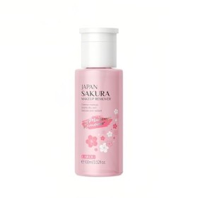JAPAN SAKURA Eau démaquillante pour les yeux, les lèvres, le visage - Lisse la peau sèche, nettoie le maquillage, délicat et 