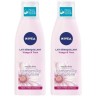 NIVEA Lait Démaquillant Visage & Yeux 1 x 200 ml , lait démaquillant yeux, nettoyant visage enrichi en Camomille naturelle &