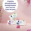 NIVEA Lingettes démaquillantes Fraîcheur Peaux Normales 100% fibres végétales 1 x 20 pcs , démaquillant visage, yeux & lèvre