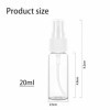 FuzlPnag Flacon Vaporisateur Vide,Flacon Spray Vide,Vaporisateur Vide,Flacon Parfum Vide, Portable Flacons Atomiseurs 20ML