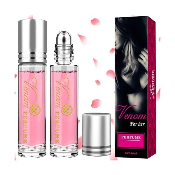 SEO-FANALLY 2 Pièce Parfum Pheromone pour Femme, Parfum Femme, Parfums Phéromones, Pheromone Parfum, Venom Flavor Parfum, Par