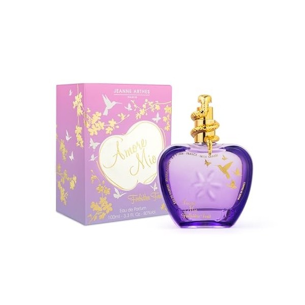 JEANNE ARTHES - Parfum Femme Amore mio Forbidden Fruit - Eau de Parfum - Flacon Vaporisateur 100 ml - Fabriqué en France à Gr