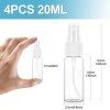 Redamancy 4PCS 20ml Flacon Vaporisateur, Vaporisateur Plastique, Flacons et Vaporisateurs Vides, Flacon Parfum Vide, Atomiseu