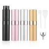 Kiperline 4PCS Vaporisateur Parfum Vide, 8ML Vaporisateur Parfum Voyage Portable Recharge Parfum Mini Flacon Parfum Vide Atom