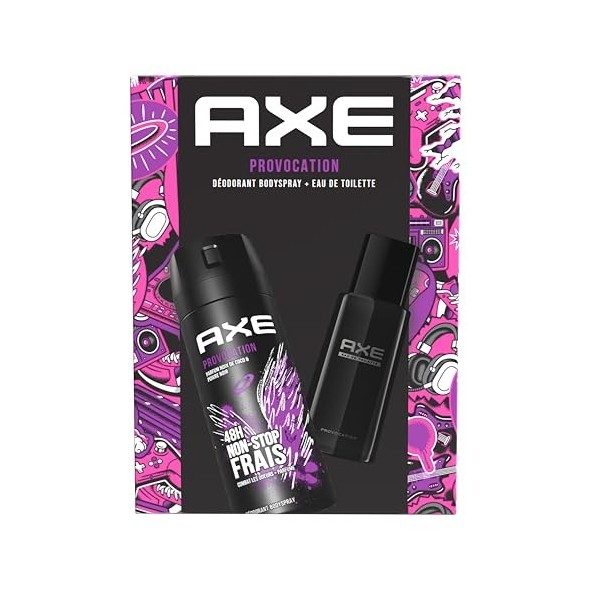 Axe Coffret Homme Provocation Déodorant, Eau de Toilette Gel Douche x1