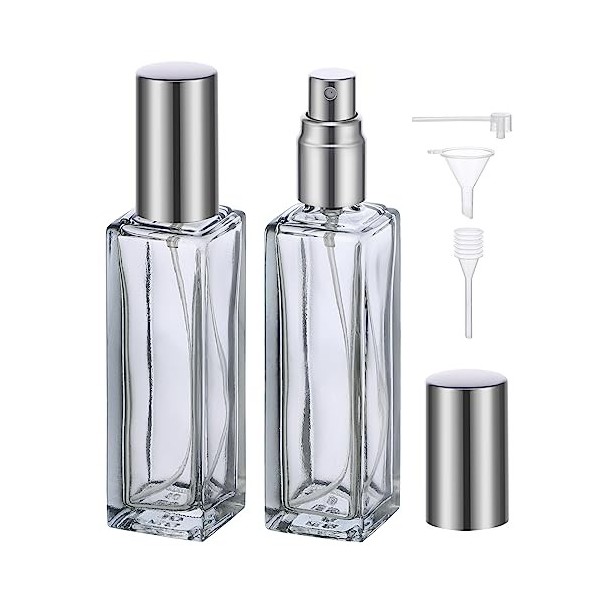 Segbeauty Vaporisateur Parfum, Flacon Parfum Rechargeable, 2 Pièces Atomiseur Parfum de Sac 20ml, Flacon de Parfum Vide Echan