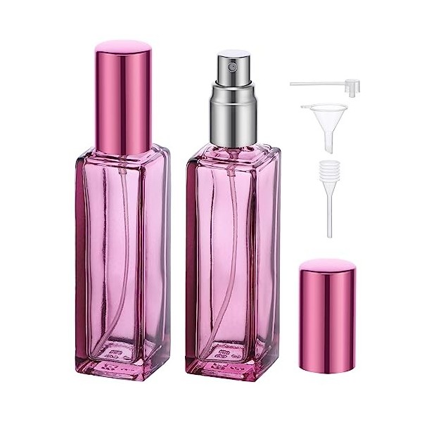 Segbeauty Vaporisateur Parfum, Flacon Parfum Rechargeable, 2 Pièces Atomiseur Parfum de Sac 20ml, Flacon de Parfum Vide Echan