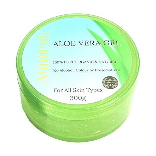 Gel dAloe Vera 100% Pur Bio & Naturel Aloe Fraîchement Coupé Idéal pour les Soins du Corps les Soins du Visage, les Soins de