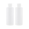 Lot de 2 flacons vides en Plastique de 200 ML avec Bouchon à Rabat pour cosmétiques, lotions, Articles de Toilette, conteneur