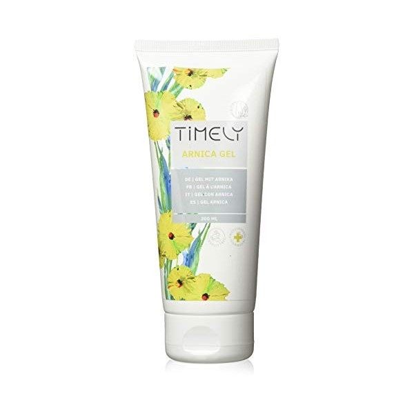 TiMELY Arnica gel 200 ml, hydration, nourishment, reduces redness and swelling, eliminates bruises