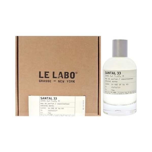 Le Labo Santal No 33 For Unisex 3.4 oz EDP Spray