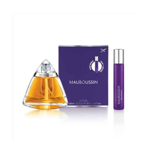 Mauboussin - Coffret Voyage Original Femme : Eau de Parfum 100ml & Travel Spray 20ml