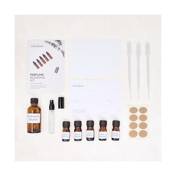 Kit de Fabrication de Parfum par OurHands - créez vos propres fragrances sur mesure, coffret cadeau de parfum parfait pour ho