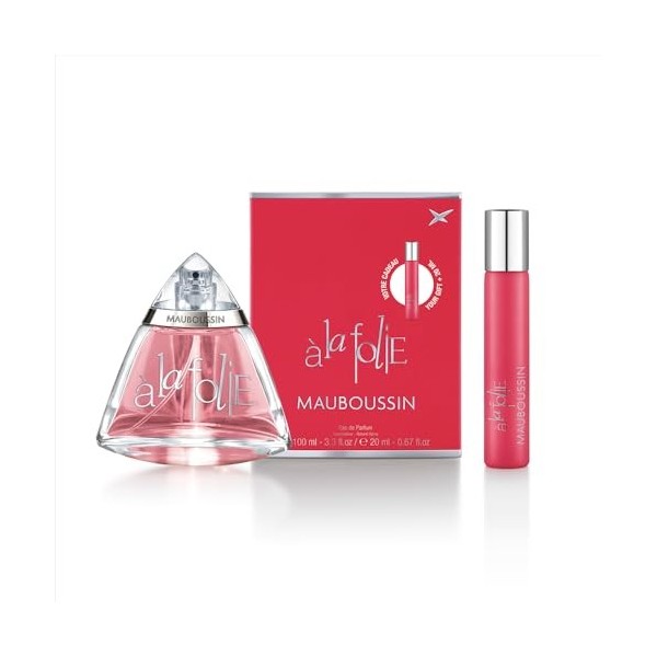 Mauboussin - Coffret Voyage A La Folie : Eau de Parfum 100ml & Travel Spray 20ml