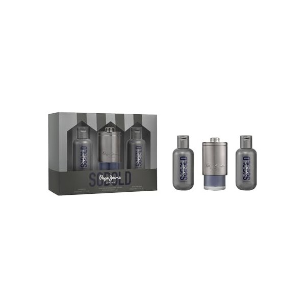 Pepe Jeans SoBold For Him Coffret Cadeau Homme Pack 3 Pièces Eau de Parfum 30ml, After Shave 60ml et Gel Douche 60ml Set Frag