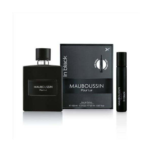 Mauboussin - Coffret Voyage Pour Lui In Black : Eau de Parfum 100ml & Travel Spray 20ml