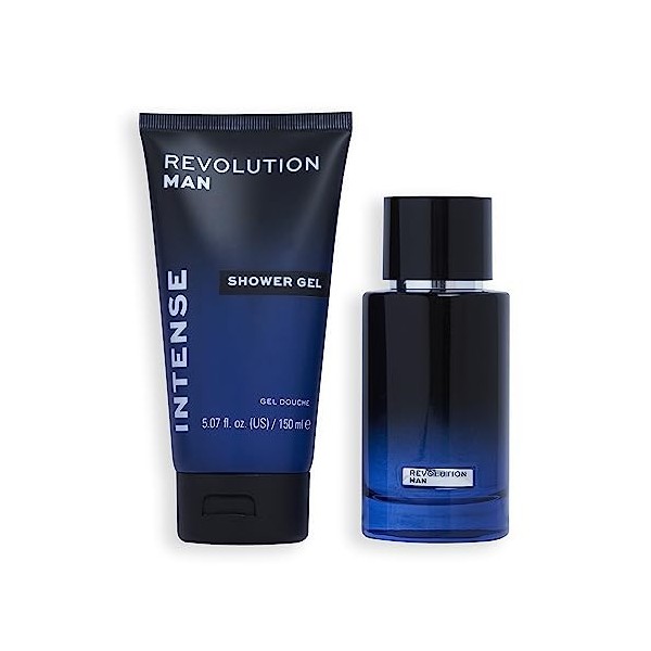 Ensemble Eau de Toilette Intense & Gel Douche "Intense" de Revolution Man, Eau de Toilette Intense de 100 ml & Gel Douche Int