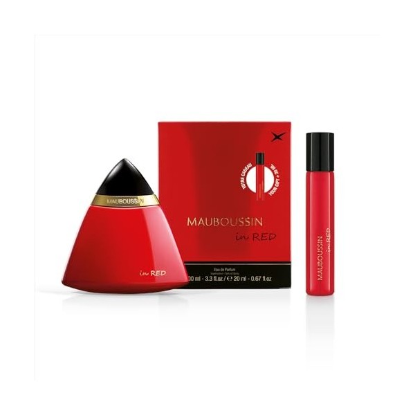 Mauboussin - Coffret Voyage In Red : Eau de Parfum 100ml & Travel Spray 20ml