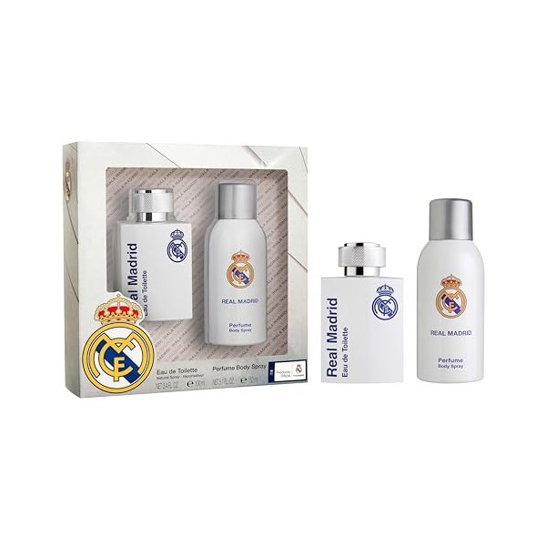 Real Madrid Coffret pour Enfant Eau de Toilette 100 ml + Déodorant 150 ml