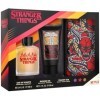 AIR VAL Stranger Things Coffret cadeau avec eau de toilette 100 ml, gel douche 150 ml et trousse de toilette – Parfum masculi