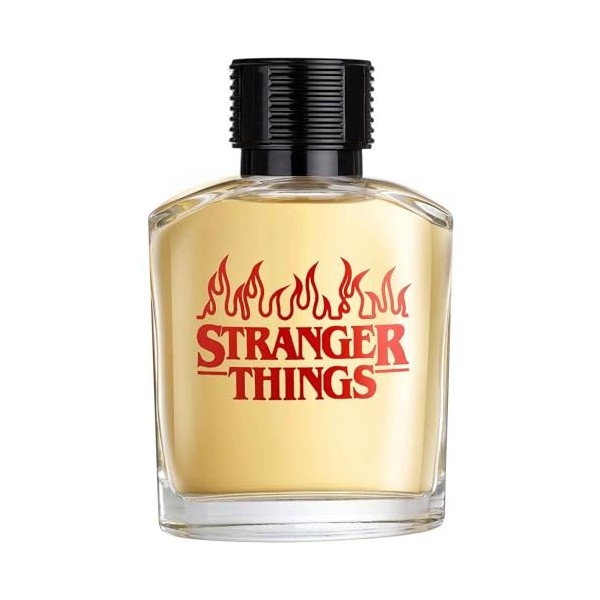 AIR VAL Stranger Things Coffret cadeau avec eau de toilette 100 ml, gel douche 150 ml et trousse de toilette – Parfum masculi