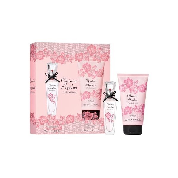 Christina Aguilera, Coffret Definition, Eau de Parfum Femme Vaporisateur, Senteur Orientale & Florale