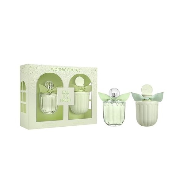 Womensecret Eau Its Fresh Coffret Cadeau Femme de 2 Articles Comprenant une Eau de Toilette de 100ml et un Lait pour le Cor