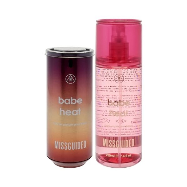 Babe Heat by Missguided for Women - 2 Pc Gift Set 2.7oz EDP Spray, 7.4oz Body Mist