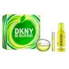 DKNY Be Delicious Coffret Cadeau pour Femme - Eau de Parfum 100ml, Format Voyage 15ml, Mousse de Douche 150ml - Parfum Floral