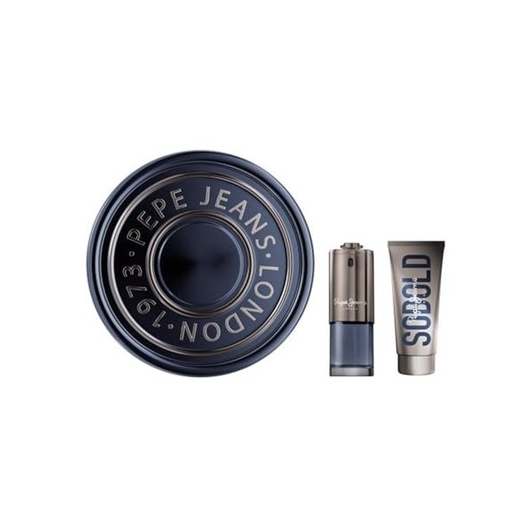 Pepe Jeans SoBold For Him Coffret Cadeau Homme Pack 2 pièces Eau de Parfum 100ml et Gel Douche 100ml Set Fragrance Boisé et A