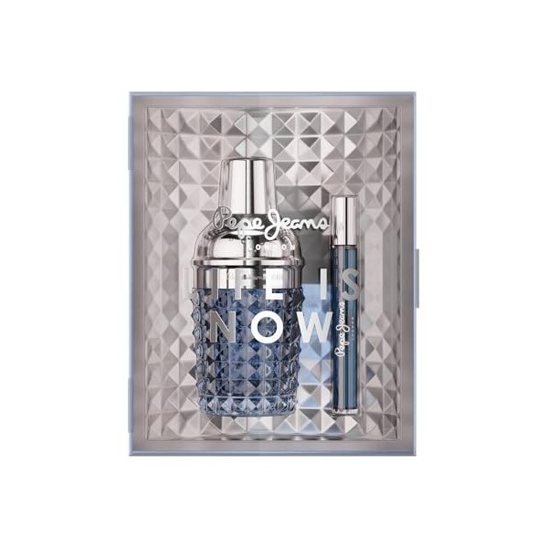 Pepe Jeans Life Is Now For Him Coffret Cadeau Homme Pack 2 Pièces Eau de Toilette Homme 100ml et 10ml Set Fragrance Aromatiqu