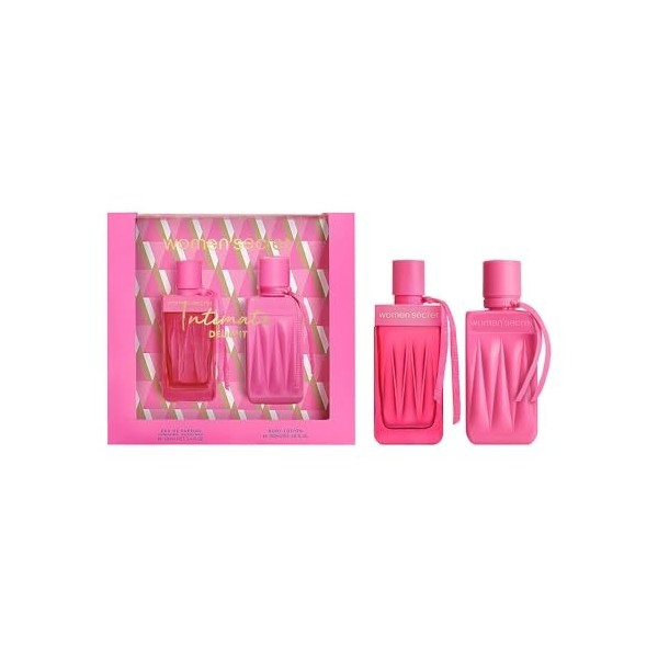 Womensecret Intimate Delight Coffret Parfum Femme 2 Pièces Eau de Parfum 100ml avec Vaporisateur et Lotion Corporelle 200ml 