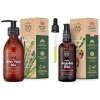 Bionoble Gel Aloe Vera Bio 100% Pur Aloe 200ml - Flacon Verre Recyclable + Pompe - Gel Aloe Vera Cheveux Bouclés & Huile de J