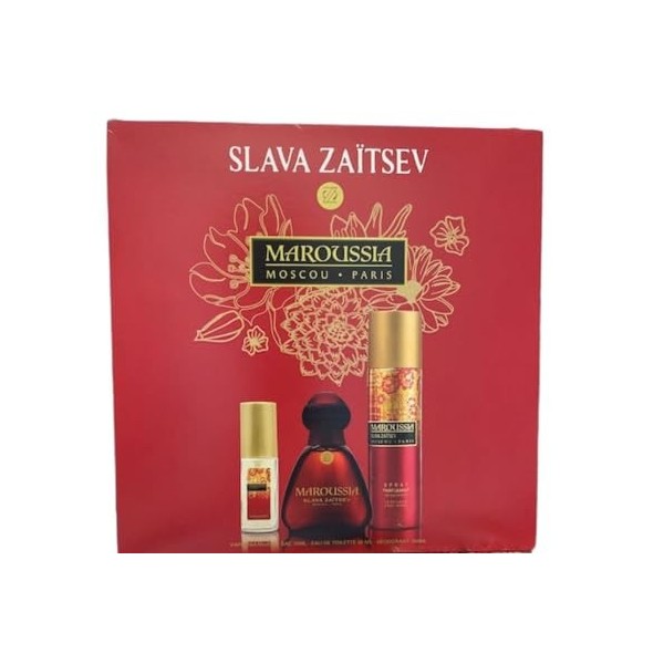 Coffret Eau de Toilette 30 ml - Spray Déodorant 150 ml - Vaporisateur de Sac 15 ml SLAVA ZAÏTSEV