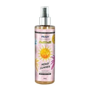 Prady - Body & Hair Shimmer Mist Monoi Summer - Mixte - 250ml - Éclat Estival et Parfum Exotique
