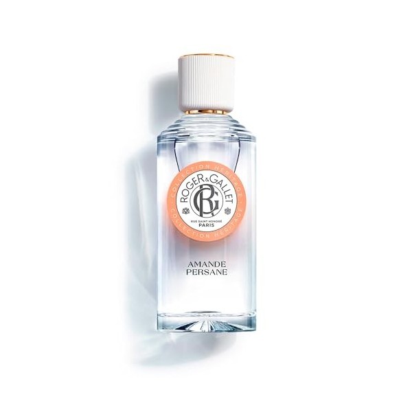 Roger&Gallet - Eau Parfumée Bienfaisante Amande Persane 100ml - Mandarine Amande amère Fève Tonka - 92% dingrédients dorigi