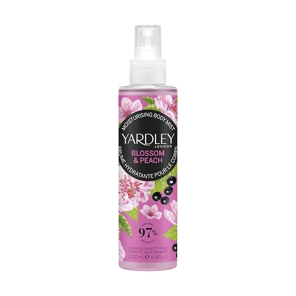 YardleyLondon Brume parfumée fleur de cerisier et pêche 200 ml