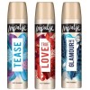 Impulse Variety Lot de 3 vaporisateurs de parfum pour le corps 75 ml taquiner, glamour, amour 