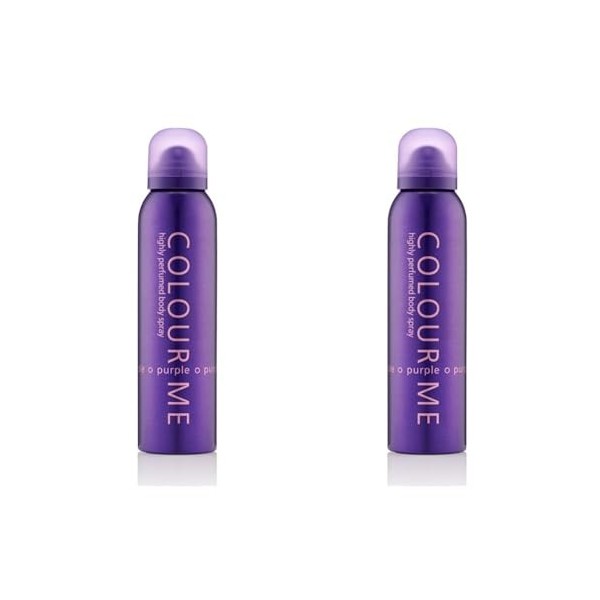 Colour Me Purple - Fragrance for Women - 150ml Body Spray, by Milton-Lloyd Lot de 2 