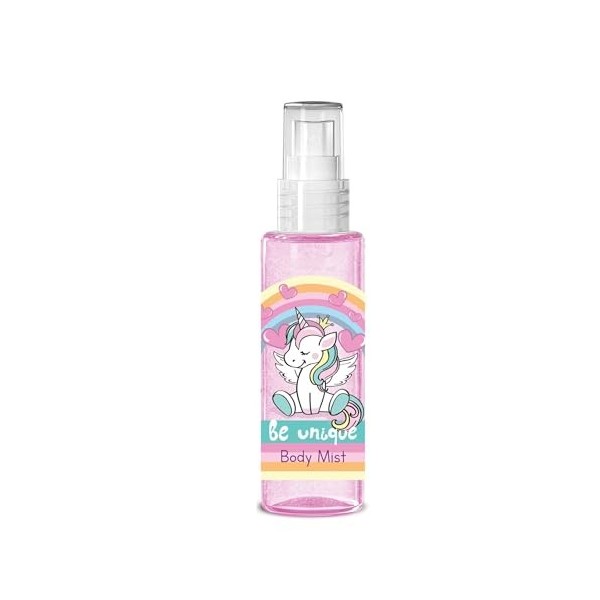 Unicorn Be Unique Brume corporelle pétillante pour filles, 100 ml