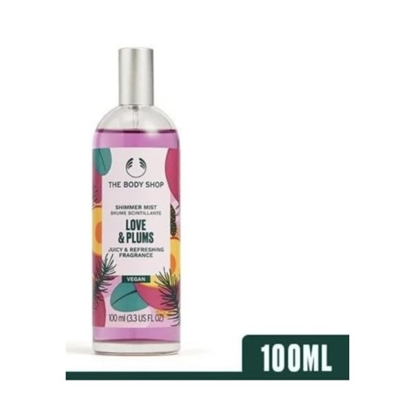 Love & Plums Brume corporelle rafraîchissante Shimmer juteuse 100 ml