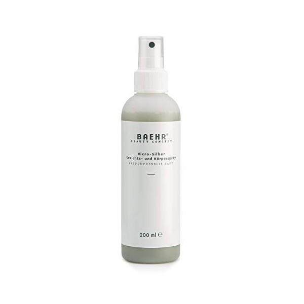 Baehr beauty concept Micri-Silber Spray visage et corps 200 ml